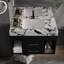 Ensemble de meuble-lavabo mural 29,9 po avec lavabo encastré en céramique-122276957