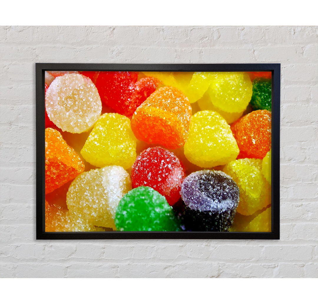 Jelly Tots - Einzelner Bilderrahmen Kunstdrucke auf Leinwand