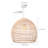 Turbeville 1 - Light Rattan Dome Pendant-695558338