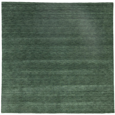 Gainesboro Hand Loomed Gabbeh Rug, 100% Wool, Solid Color, Fade & Stain Resistant, Durable, All Sizes, India-Made.