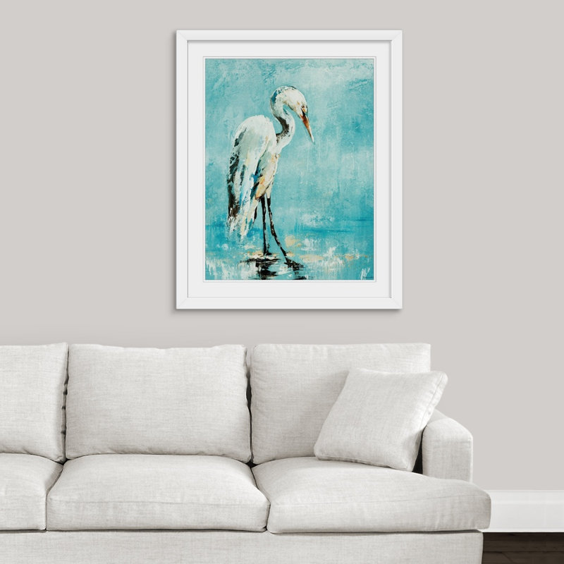 « matinée de la salle de bain », impression, Cadre blanc, l 44 po x P 35 po x H 1 po