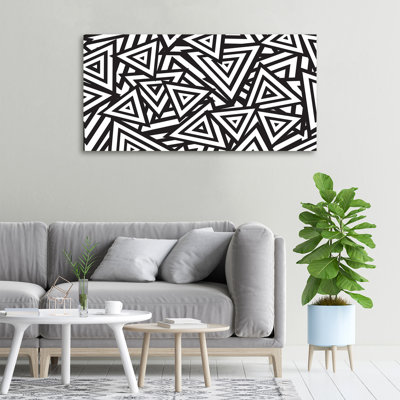 Triangles Background - Wrapped Canvas Print