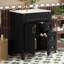 Meuble-lavabo 24 po avec lavabo en céramique, petite armoire de salle de bain moderne, 2 tiroirs et tablette réglable-130940361-130940364