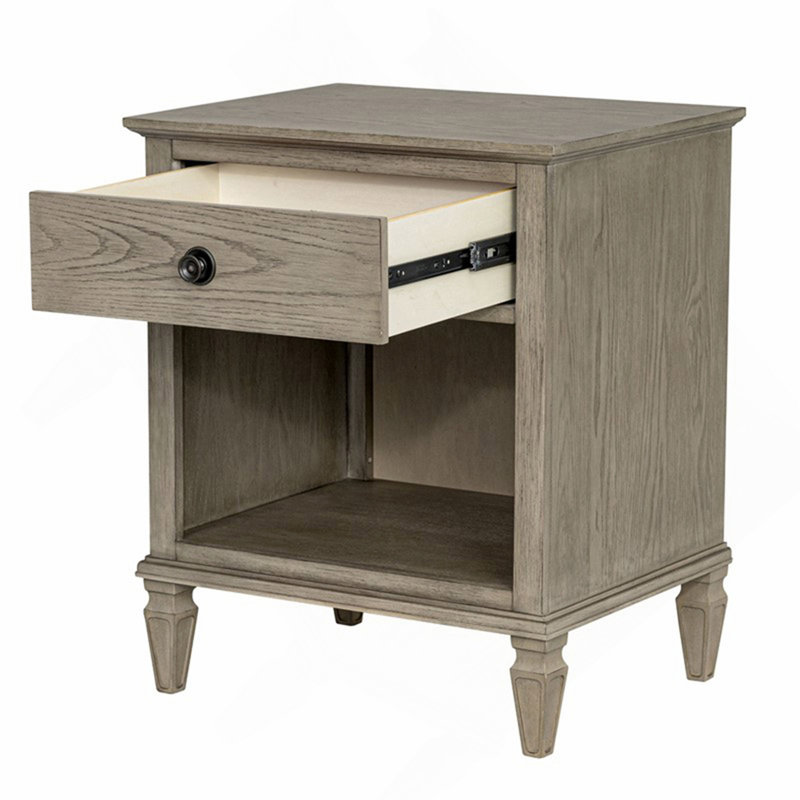 Table de chevet gris récupéré