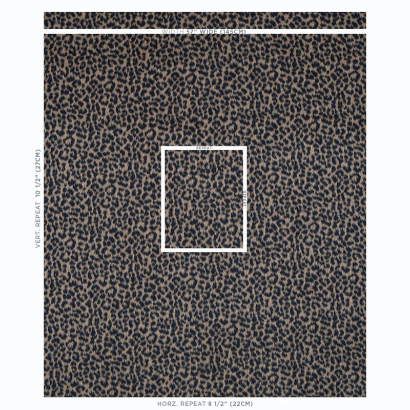 Lilya Leopard Fabric, Natural