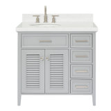Ariel Kensington Left Offset Rectangle Single Sink Vanity