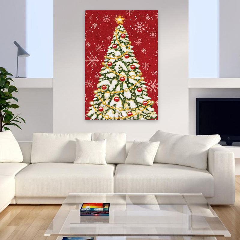 Arbre de Noël Oh, H 32 po x l 48 po