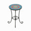 Table d'appoint de patio avec tablette
