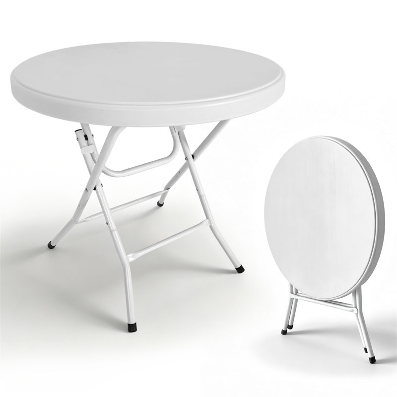 Table pliante ronde 31,5 po, Blanc