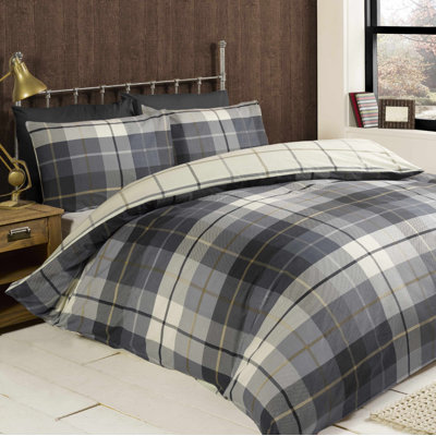 Check Argyle Duvet Cover with Pillowcases