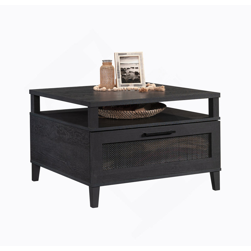 Table basse, finition noire