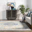 Tapis bleu / blanc cassé Swam-1980496266
