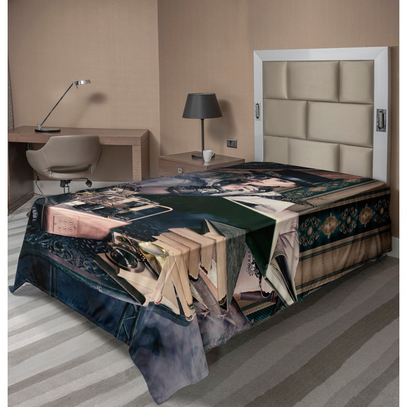 Drap-housse Ambesonne, Drap plat pour lit simple