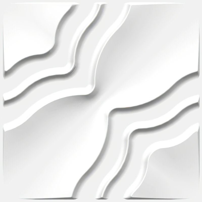Panneau mural 3D blanc 19,7 po x 19,7 po Falkirk Ross (paquet de 10)