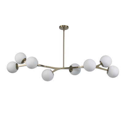 Amarula 3 Light Glass Semi Flush Mount