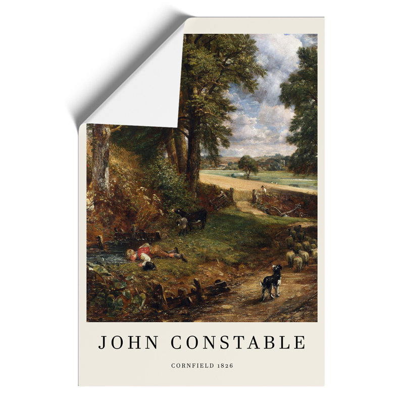 The Cornfield Print by John Constable - Frameless Print, 42cm H x 30cm W x 0.1cm D