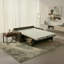 Canapé-lit à accoudoirs carrés en cuir véritable à grain carré de 77 po avec matelas en mousse à mémoire de forme Adalise Italian-1011762536