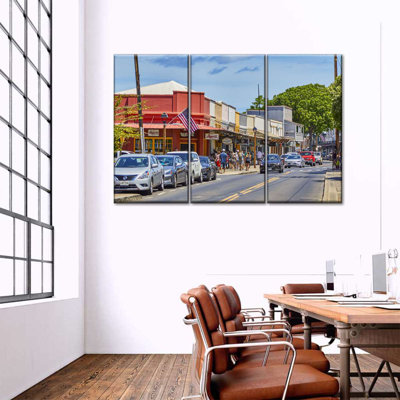 «Hawaii's Lahaina Town», reproduction d'art sur toile