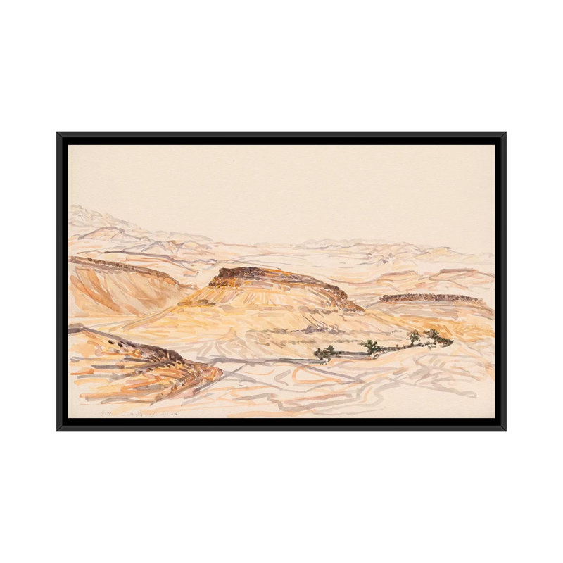 Nahal Nizana by Itzu Rimmer - Print on Canvas, 101.6 cm H x 66.04 cm W, Black Framed