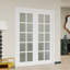 Portes intérieures doubles avec cadre intérieur assorti et portes françaises doubles en verre givré 10 Lite-122852335