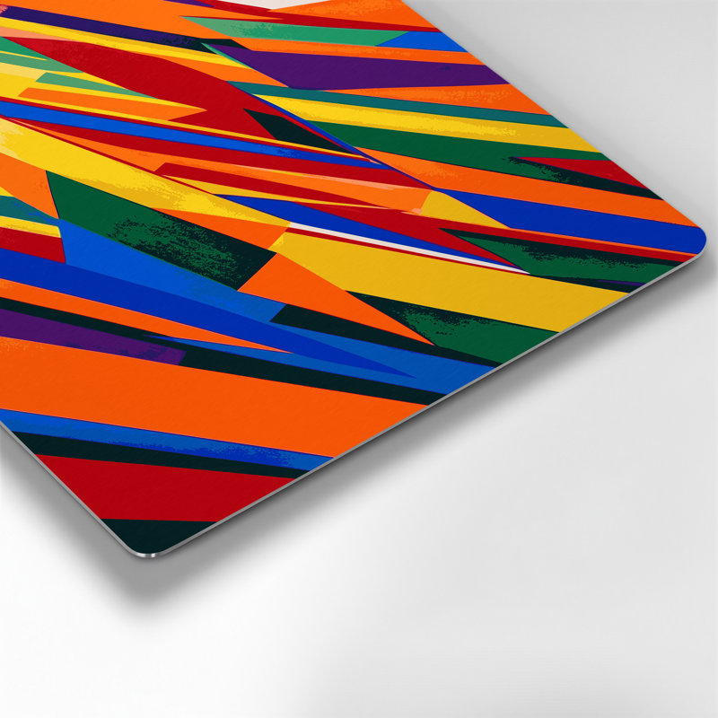 Art mural en métal Hard Edge 76, H 12 po x l 18 po
