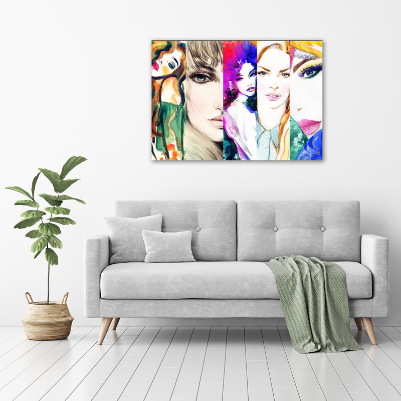 Female Portraits - Wrapped Canvas Print