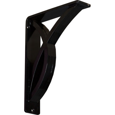 2"W x 7 1/2"D x 10"H Miller Wrought Iron Bracket, (Triple center brace) (2-Pack)
