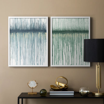 Toile embelli I-Premium, reproduction encadrée - prête à être accrochée - aucun clou requis - aucun clou requis