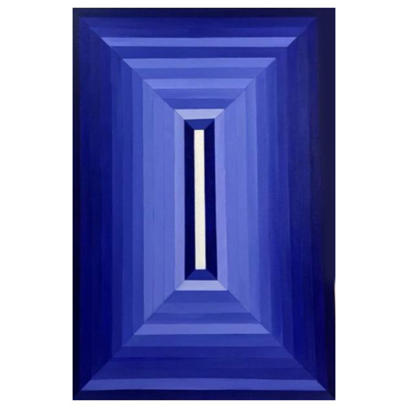 Motif géométrique abstrait | Acrylique sur toile | Par Anshul Gupta