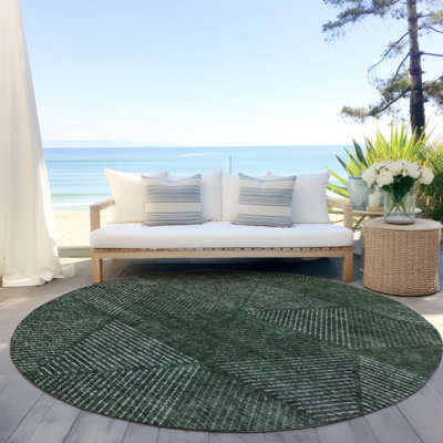 Machine Washable Indoor/Outdoor Chantille-Fern