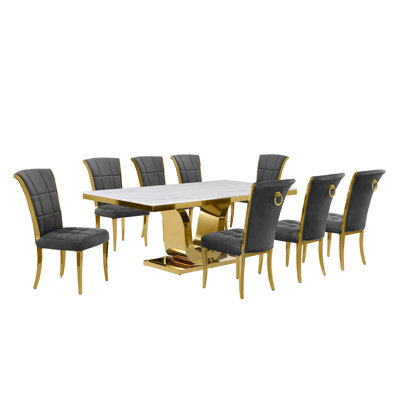 Horrace Rectangular 42'' W Dining Set
