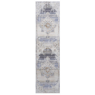 Tapis médaillon crème / or 2 x 8 Loom & Collection