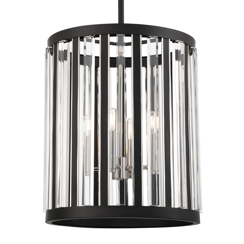 Luminaire suspendu rectangulaire à 4 lumières Cedriot