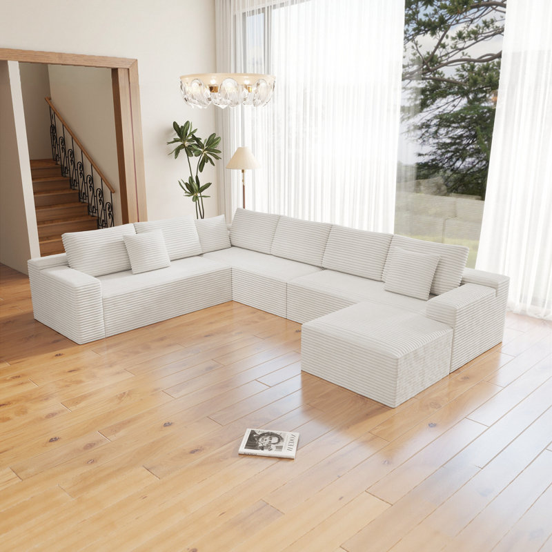 Canapé modulaire modulaire 4 pièces Roomfitter, H 25,6 po x l 137,8 po x P 104,3 po