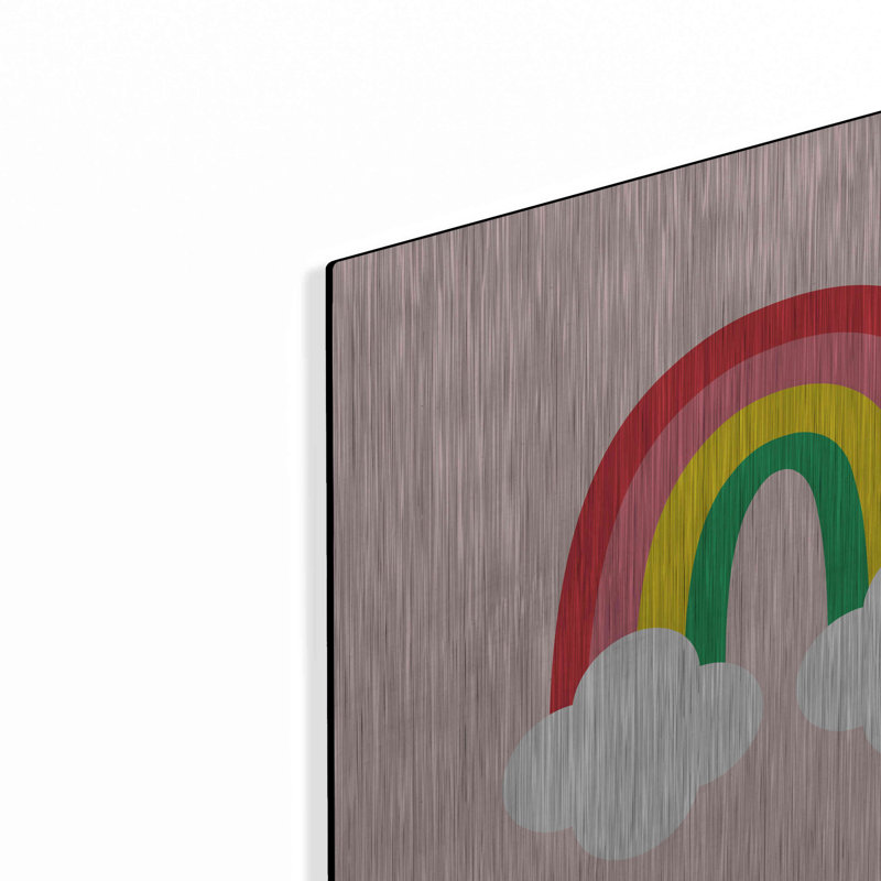 «Bright Rainbow II» par Ann Kelle Designs, art mural en métal, H 12 po x l 12 po