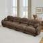 Canapé modulaire confortable en chenille plissé 4 places-197063688-197063685