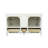 Chrisna 61'' Double Bathroom Vanity with Carrara Quartz Top