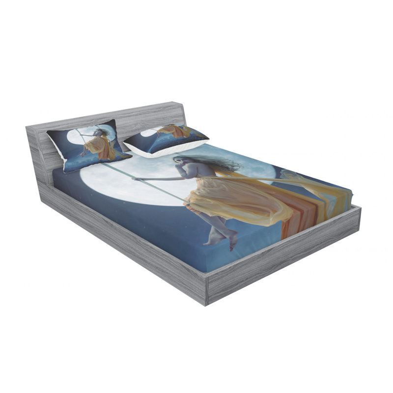 Microfiber Sheet Set, Full/Double Sheet Set with Fitted Sheet
