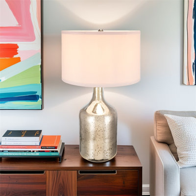 18X32.2-Inch Drum-Shaped Lampshade Table Lamp (Lampshade Requires Assembly)