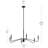 Pilar 6-Light Matte Black Chandelier-127380261