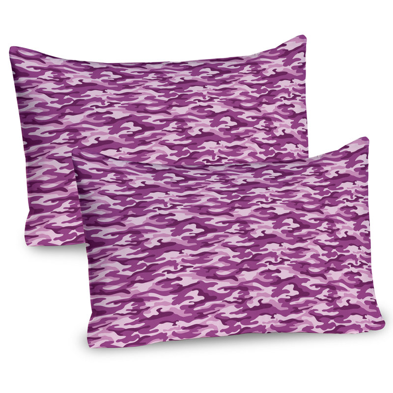Ensemble de 2 taies décoratives fuchsia Ambesonne, H 20 po x l 30 po