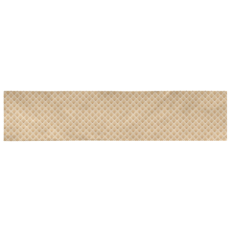 Chemin de table géométrique Avicia, 73,5 po x 17,5 po, Polyester, Orange