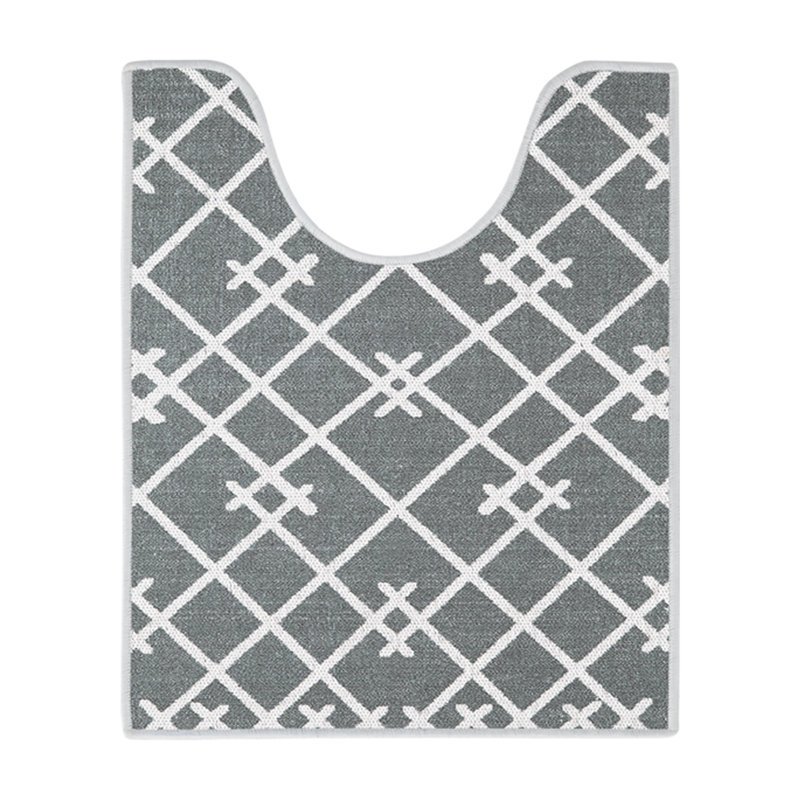 Tapis absorbant moelleux, Gris / blanc