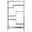 Carbone Marble-Look 5-Tier Display Bookcase Shelf