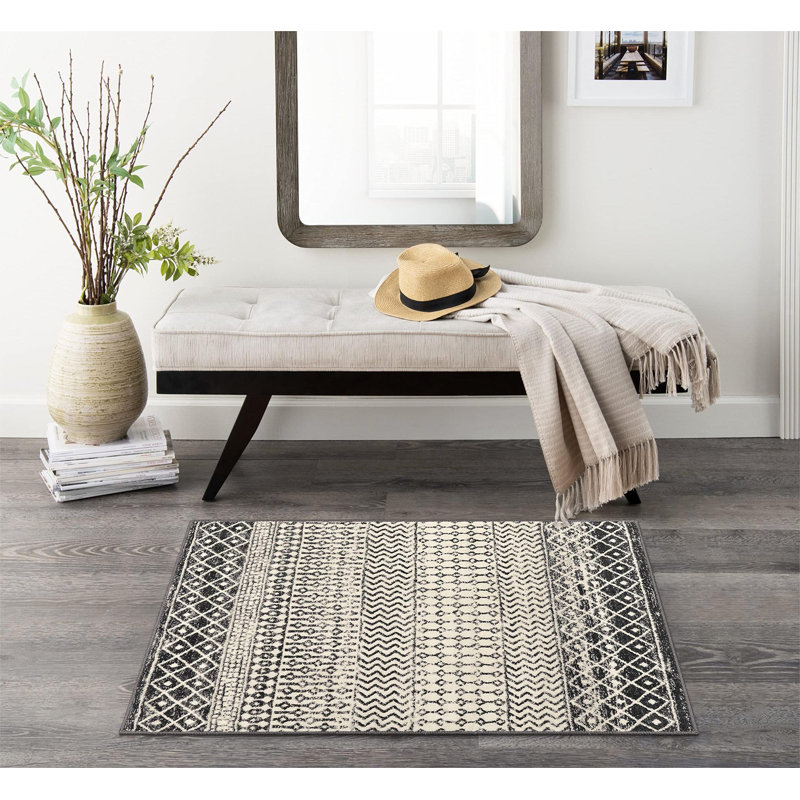 Rectangle Colvert Rectangle 2' X 3' Area Rug with Non-Slip Backing