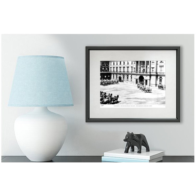 London, Buckingham Palace, Diamond Jubilee 1897 by Francis Frith - Single Picture Frame Print, 45cm H x 60cm W x 2.3cm D