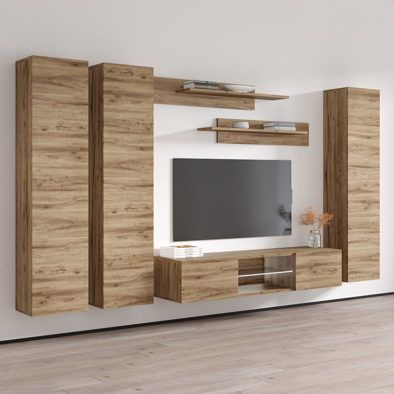 Meuble audio-vidéo en chêne flottant Fly 33 "C 33TV, Chêne
