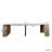 Keefe 5-Panel Modern Rustic Extendable Dining Table With Built-In Outlet-116377618