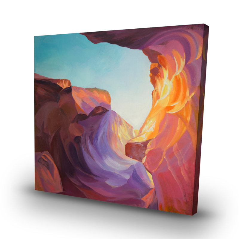 Antelope canyon - 32"x32" art on canvas