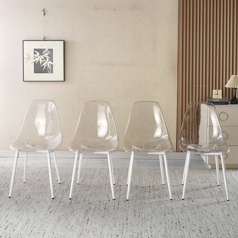 CHAISE EN PET 4PCS, Blanc